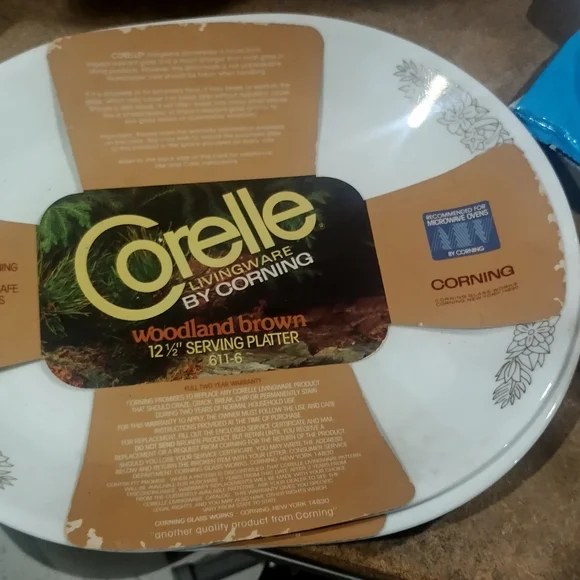 Vintage Corelle living ware by Corning in woodland Brown piece